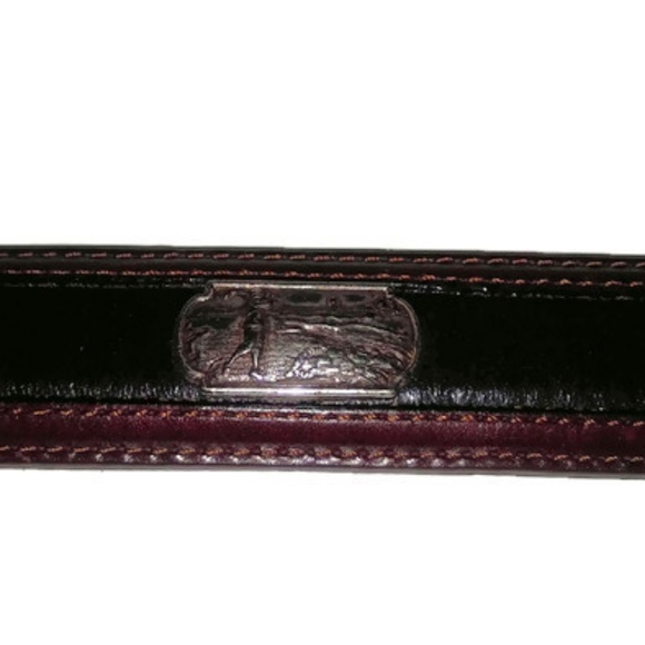 Onxy Burgundy and Black Belt Size 44" Long - Picture 1 of 8
